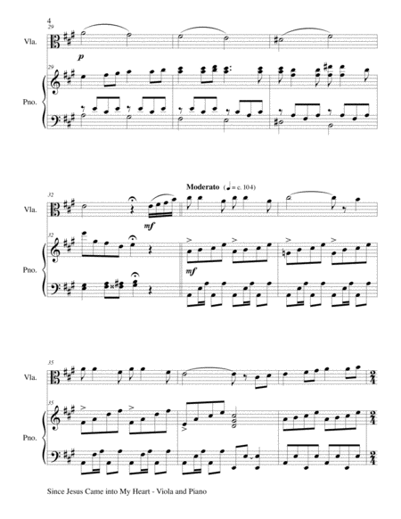 GOSPEL HYMN SUITE (For Viola & Piano with Score & Viola Part) image number null