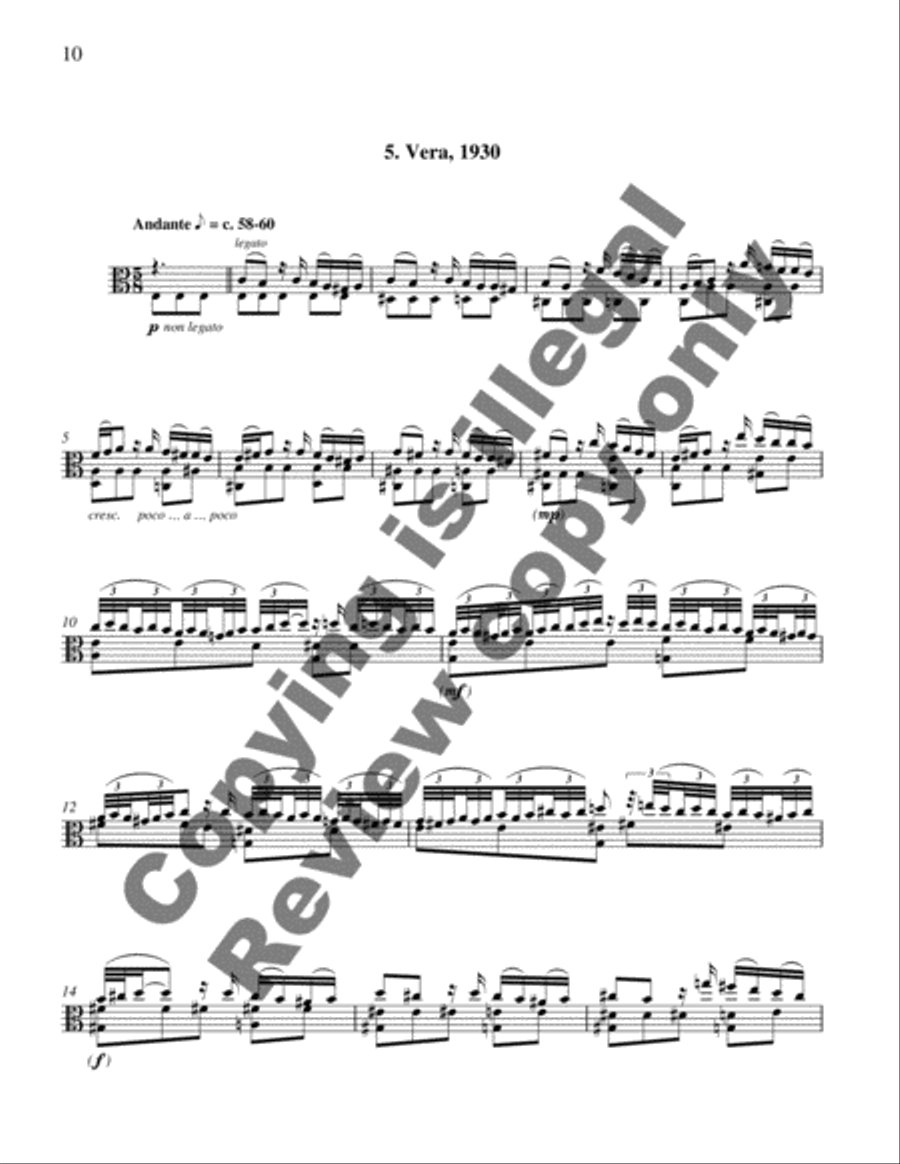 Varley Suite Viola Solo scores gallery preview page 7