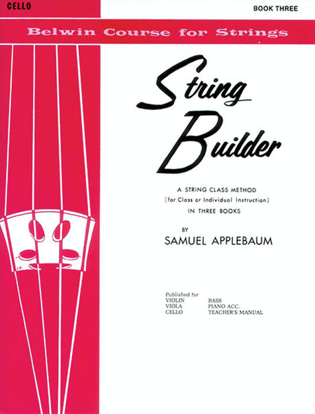 Belwin String Builder, Book Iii Cello