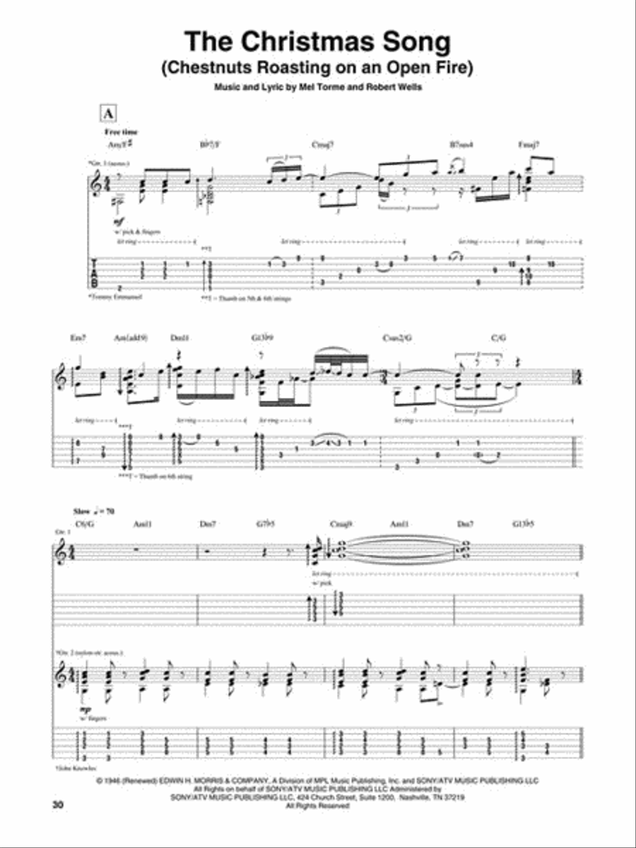 Tommy Emmanuel – All I Want for Christmas Electric Guitar scores gallery preview page 5