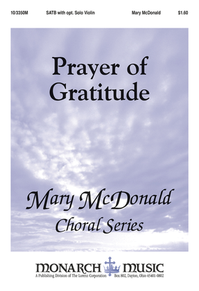 Book cover for Prayer of Gratitude