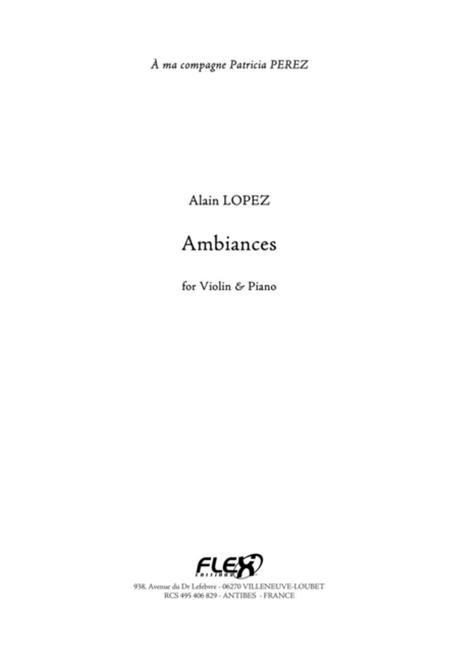 Ambiances Violin Solo scores gallery preview page 1