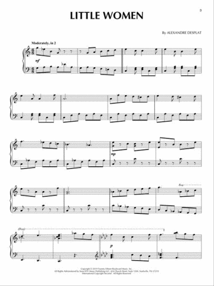 Little Women Piano Solo scores gallery preview page 5