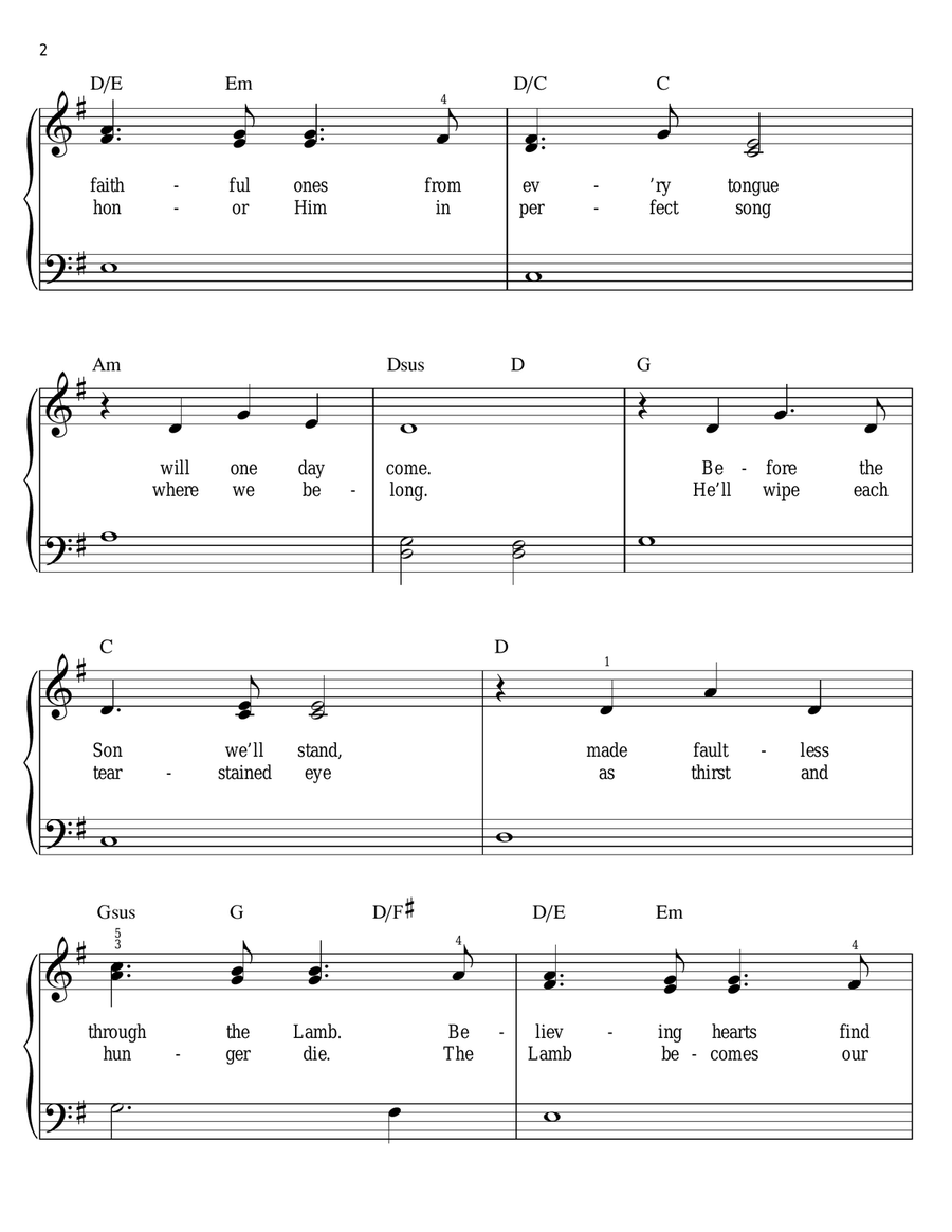 There Is A Higher Throne There Is A Higher Throne Easy Piano scores gallery preview page 2