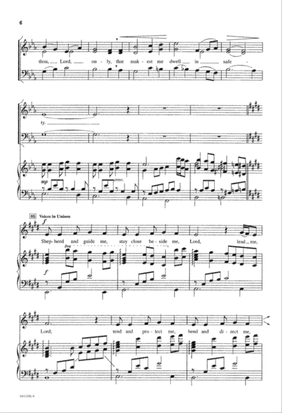 Lord, Lead Me, Lord - SAB 3-Part scores gallery preview page 6