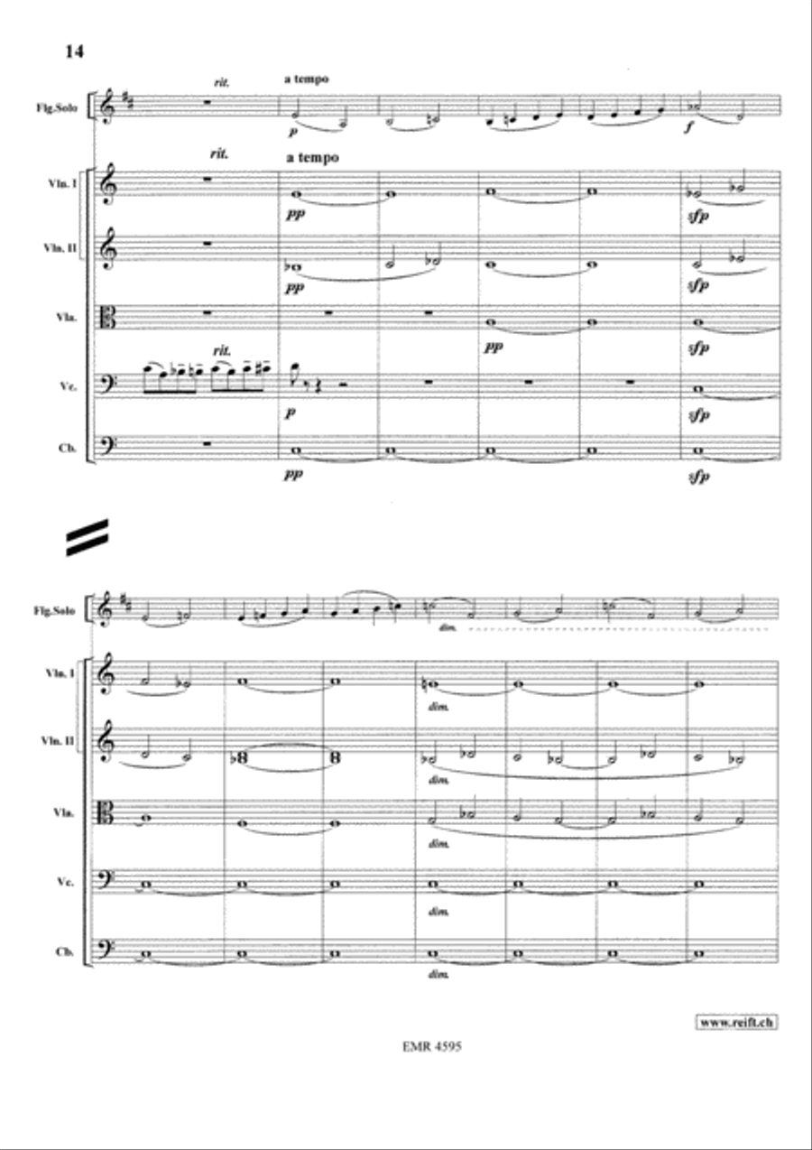 Concerto in A minor Orchestra scores gallery preview page 16