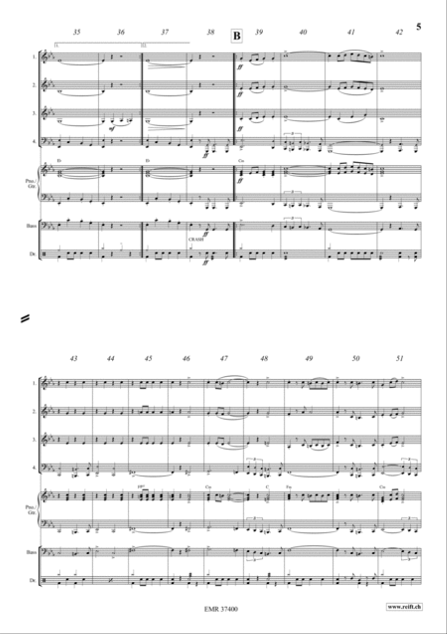 Colonel Bogey Woodwind Quartet scores gallery preview page 4