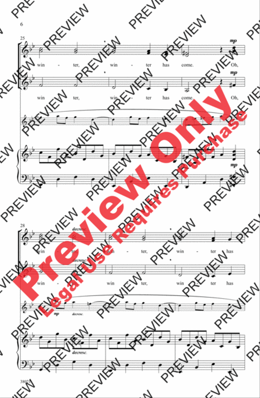 Winter Has Come Women's Choir scores gallery preview page 6