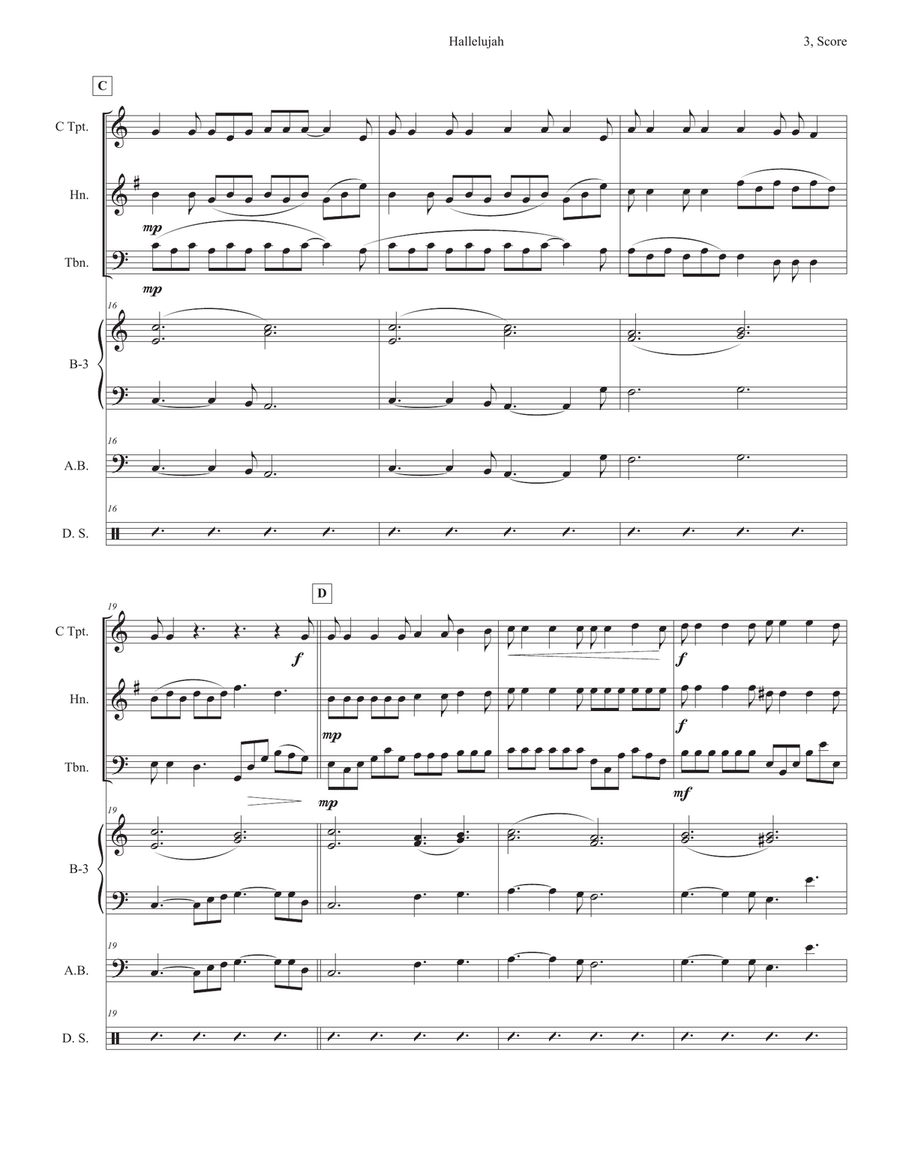 Hallelujah Hallelujah Sacred scores gallery preview page 3
