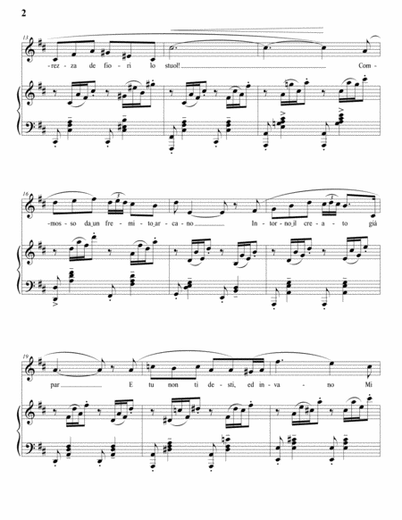 LEONCAVALLO: Mattinata (transposed to D major)
