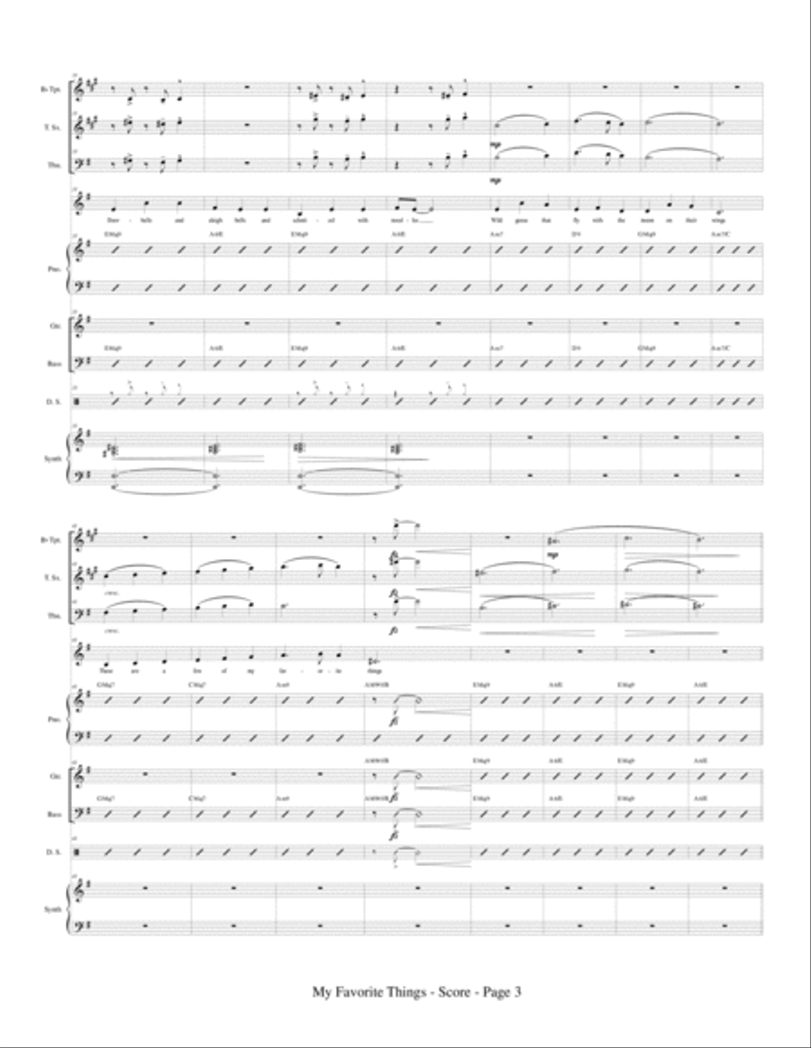 My Favorite Things Small Ensemble scores gallery preview page 5