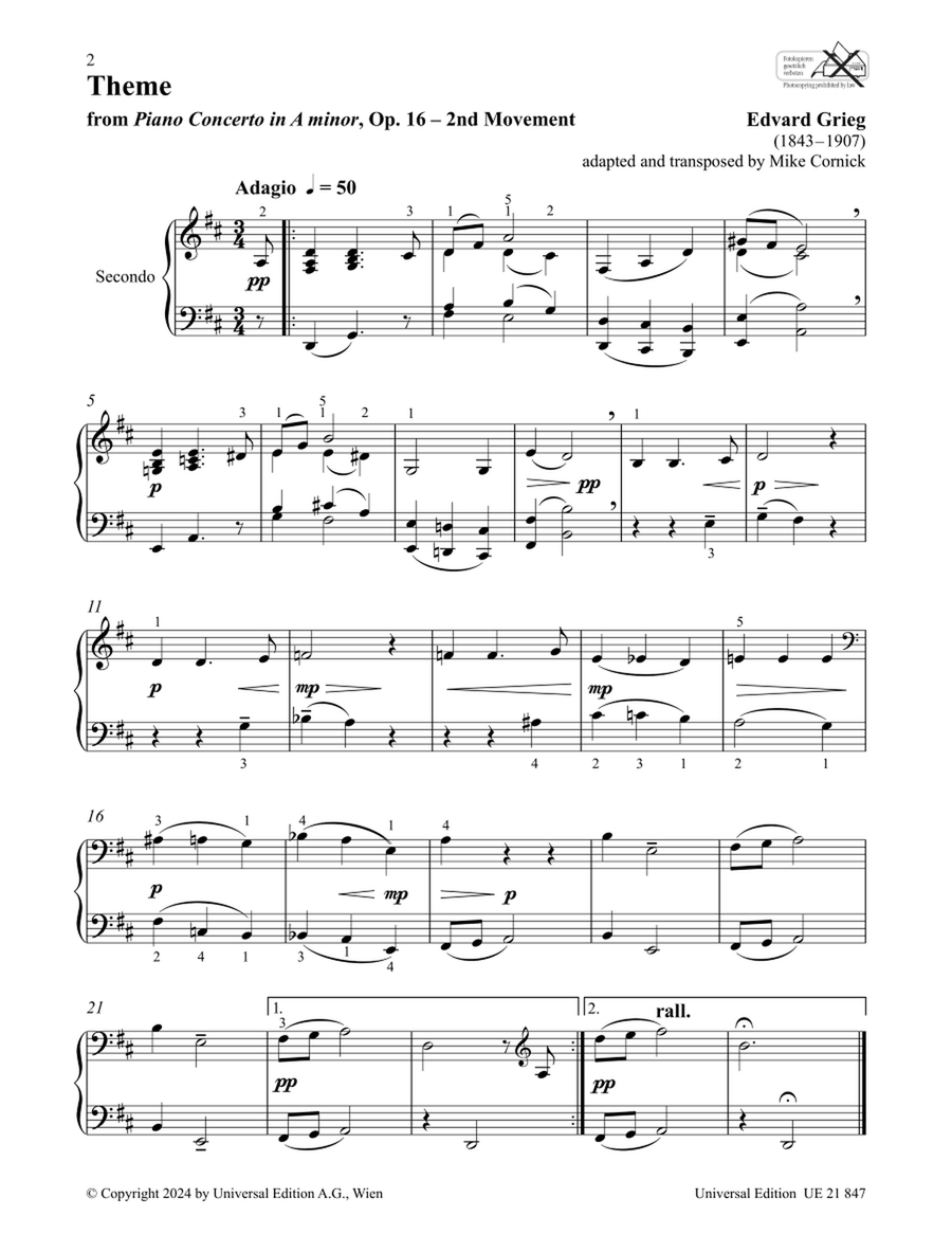 Grieg Favourites Chamber Music scores gallery preview page 2