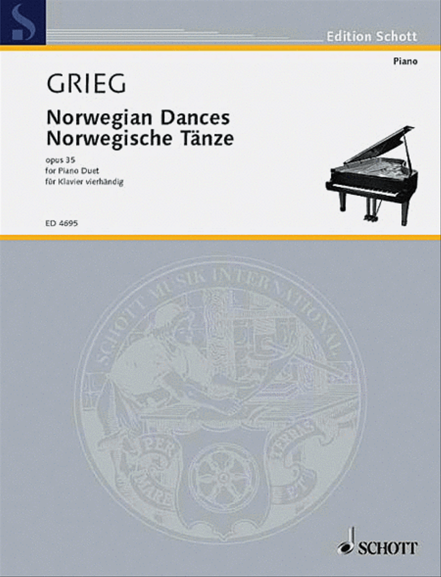 Norwegian Dances Op.35 1 Piano, 4-Hands scores gallery preview page 1