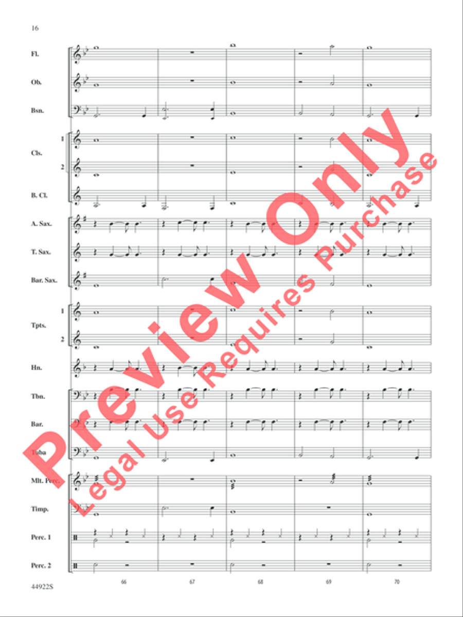 Bright Bright Concert Band scores gallery preview page 16