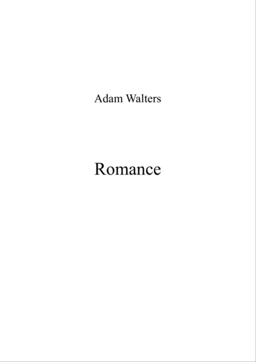 Romance Woodwind Quartet scores gallery preview page 1