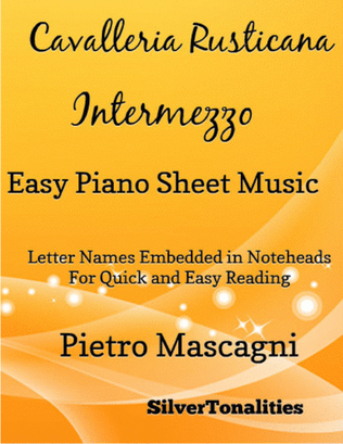 Cavalleria Rusticana Easy Piano Sheet Music