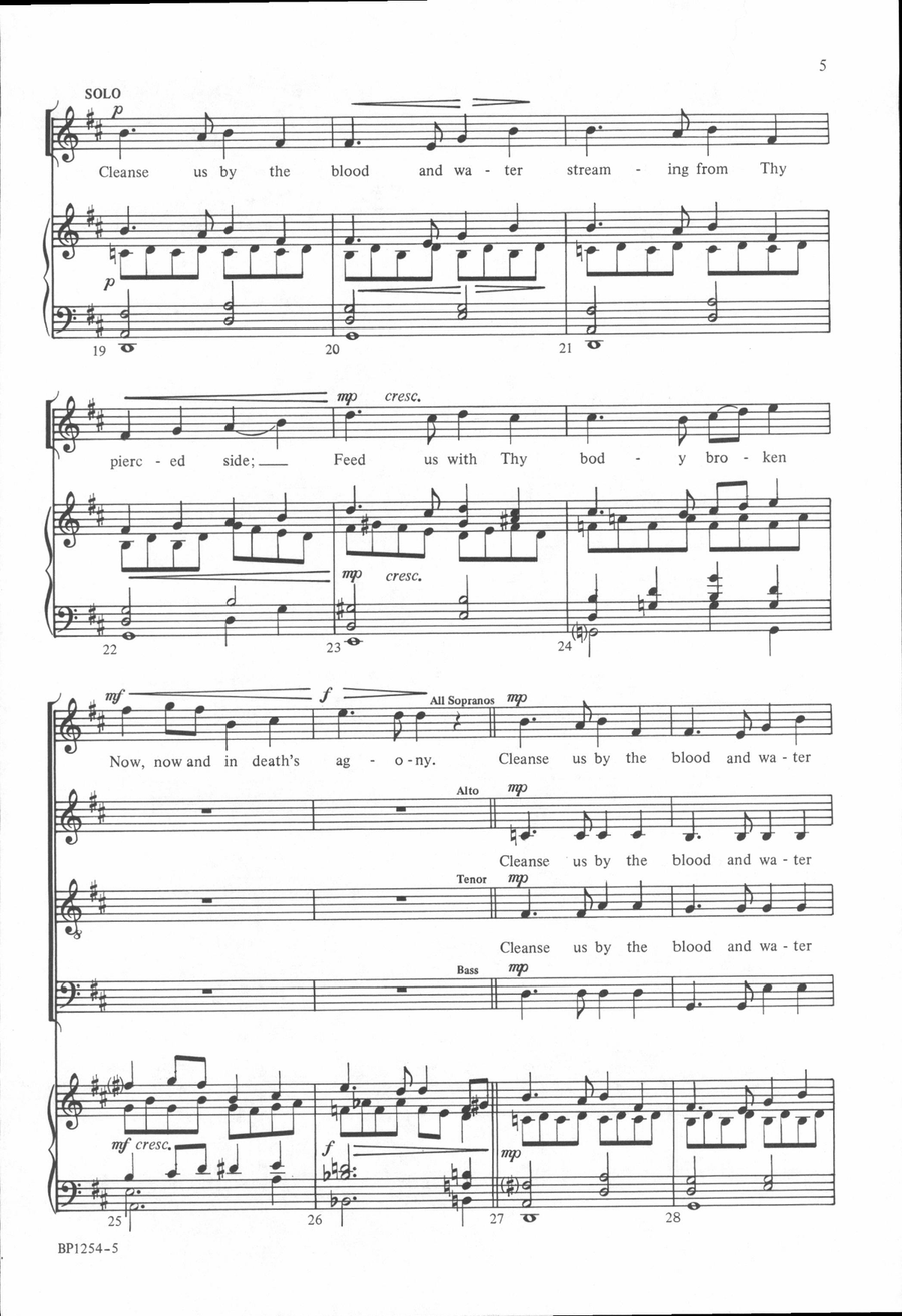 Jesu, Word of God Incarnate 4-Part scores gallery preview page 4