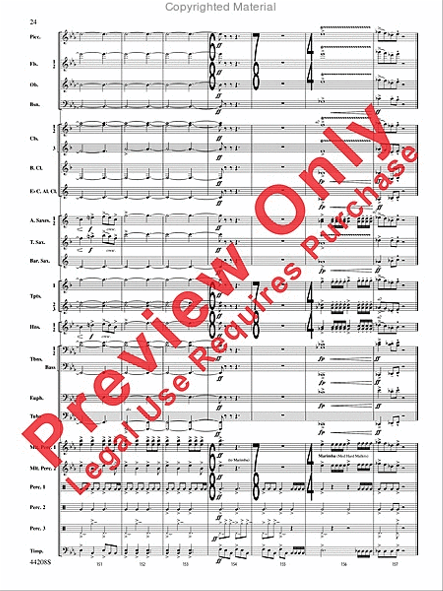 Undecim Concert Band scores gallery preview page 25