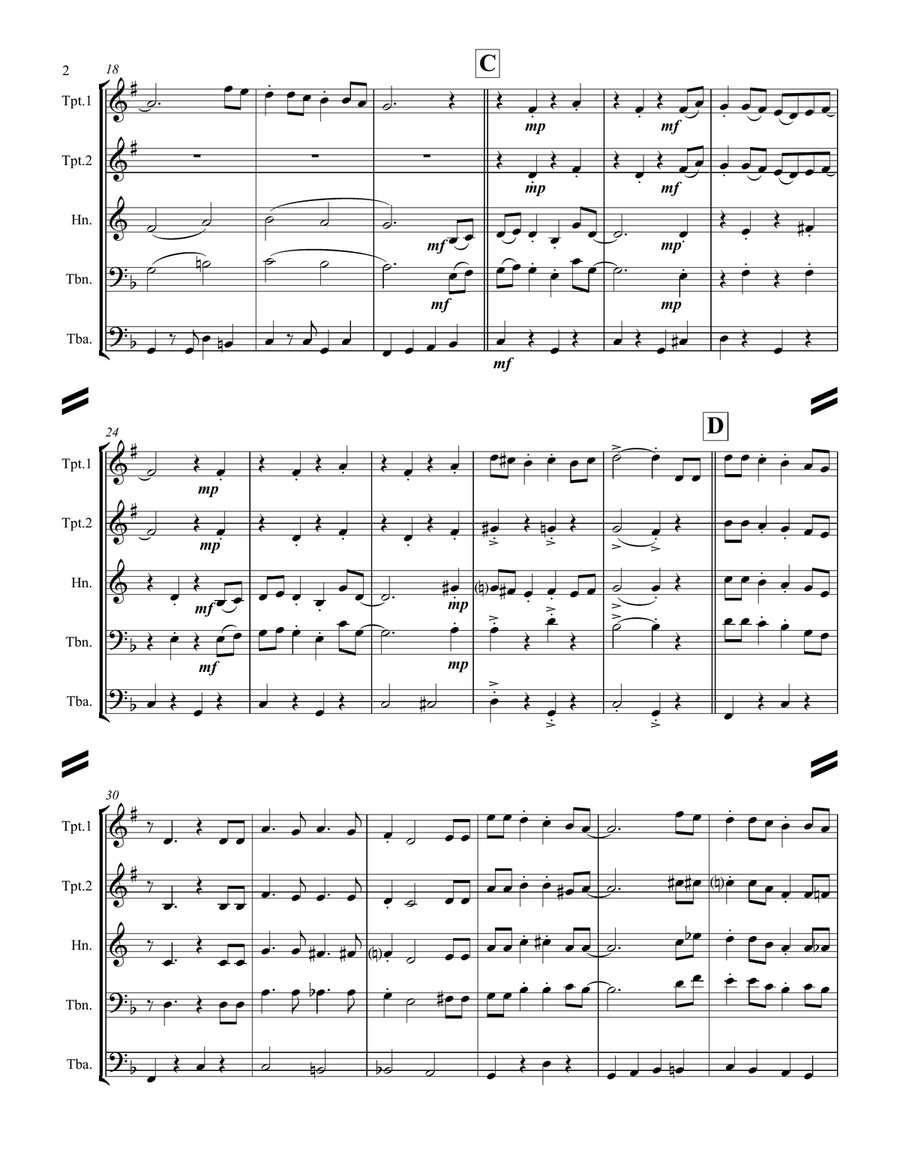 Let It Snow! Let It Snow! Let It Snow! Brass Ensemble scores gallery preview page 3