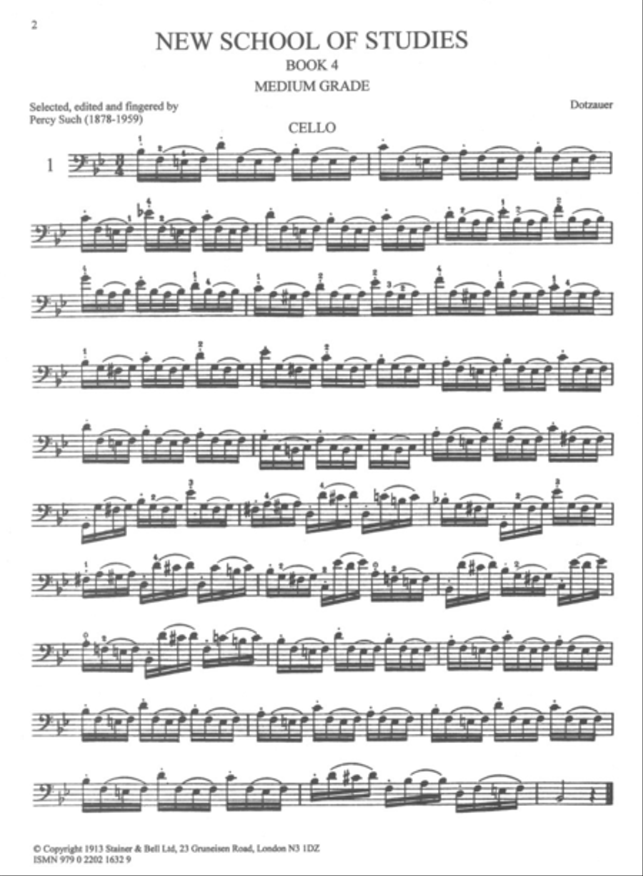 New School of Cello Studies: Book 4 Cello scores gallery preview page 2
