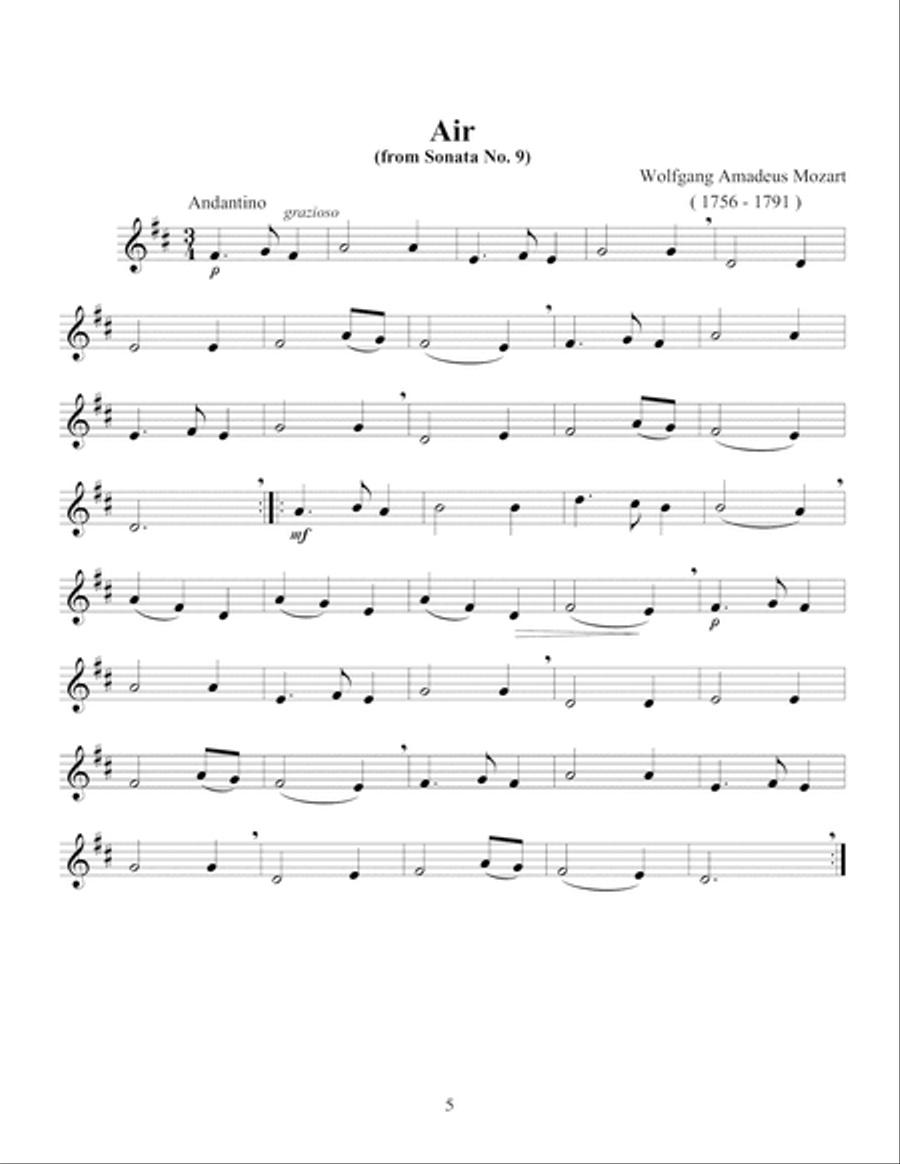 Trumpet Solo Pieces - Beginner Level Trumpet Solo scores gallery preview page 6