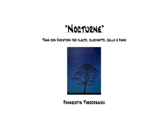 "Nocturne" for flute, clarinet, cello and piano