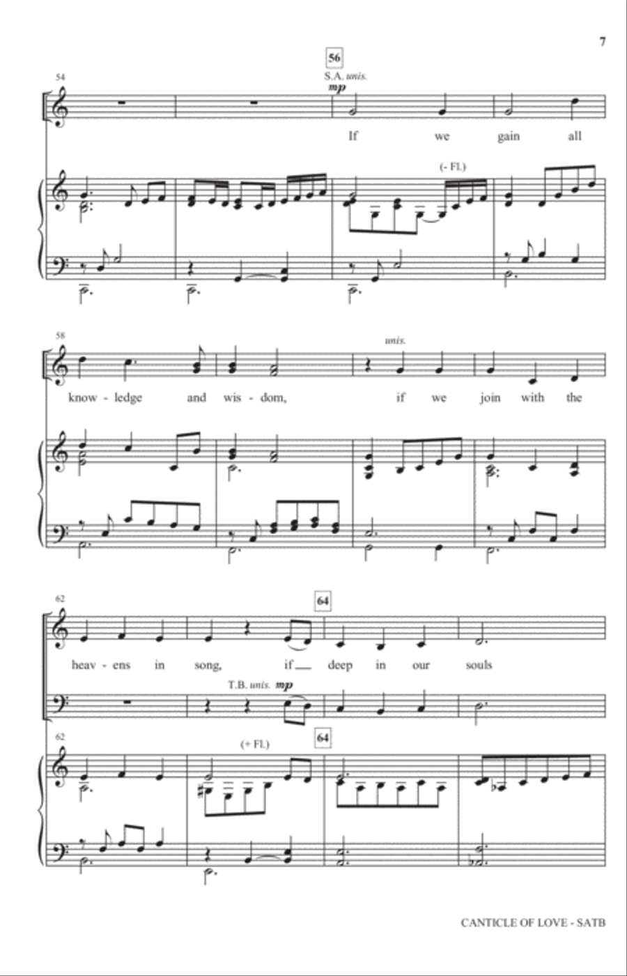 Canticle Of Love 4-Part scores gallery preview page 6