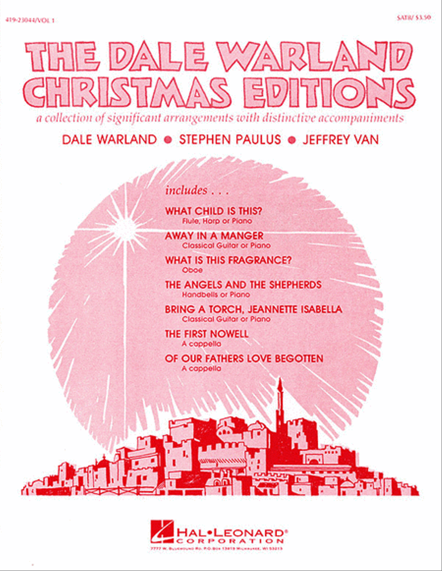 The Dale Warland Christmas Editions, Vol. I 4-Part scores gallery preview page 1