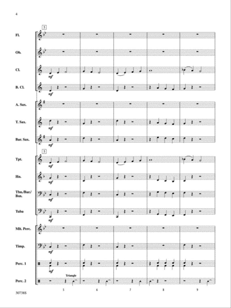 Invasion of the Christmas Crabs Concert Band scores gallery preview page 3