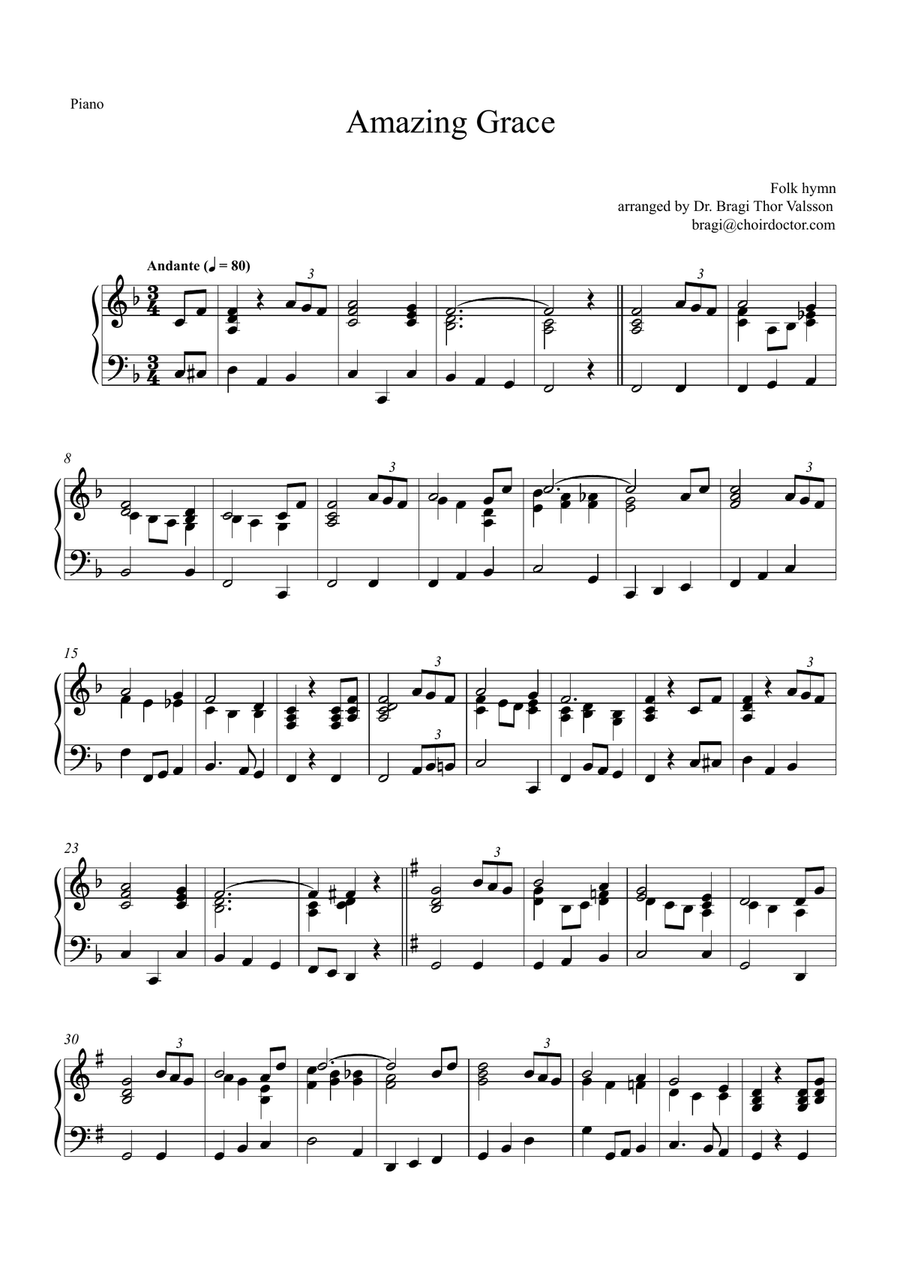 Five Sacred Songs - Trombone with Piano accompaniment Piano scores gallery preview page 5