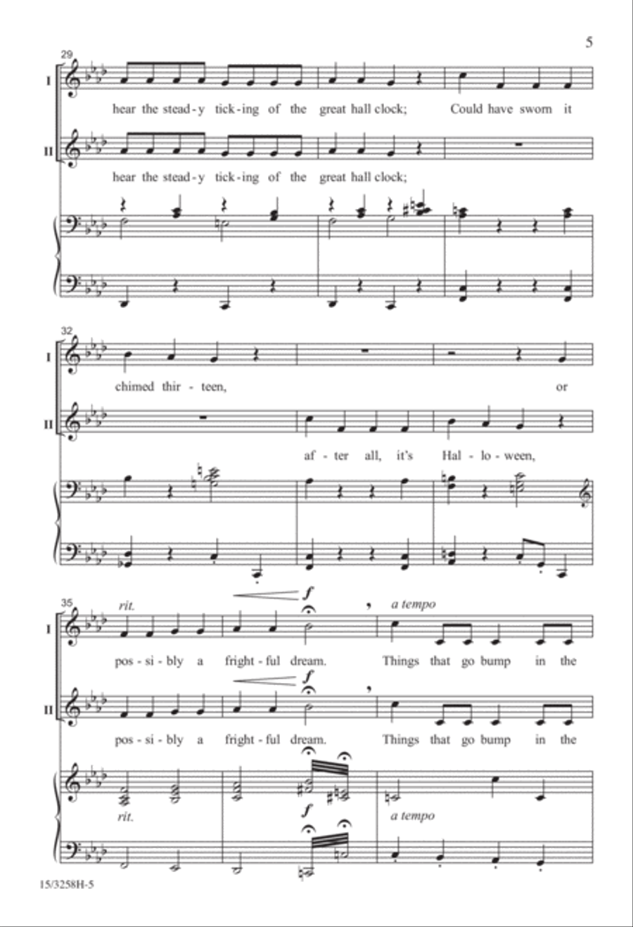 Things That Go Bump in the Night 2-Part scores gallery preview page 5