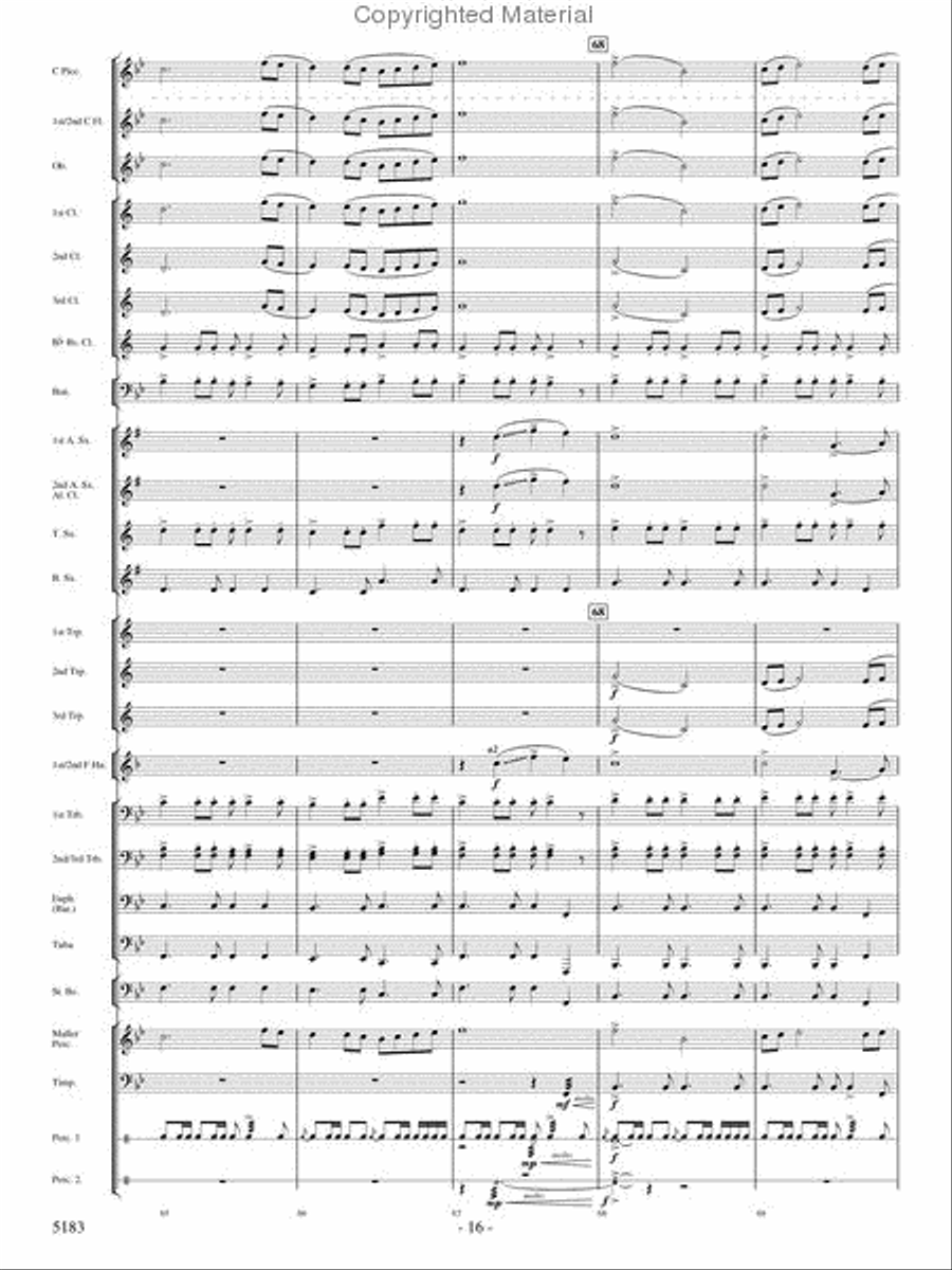Portrait of Freedom Concert Band scores gallery preview page 15