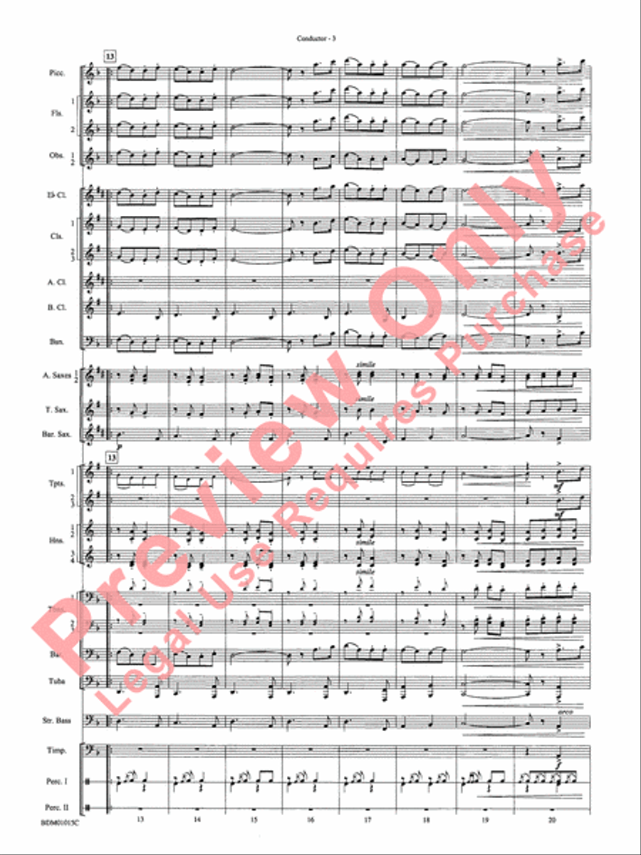 Brighton Beach Brighton Beach Concert Band scores gallery preview page 5