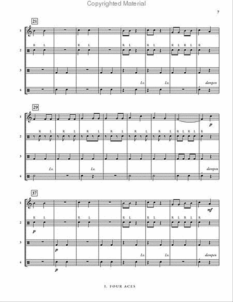 Sonic Adventures for Percussion Ensemble Percussion Ensemble scores gallery preview page 3