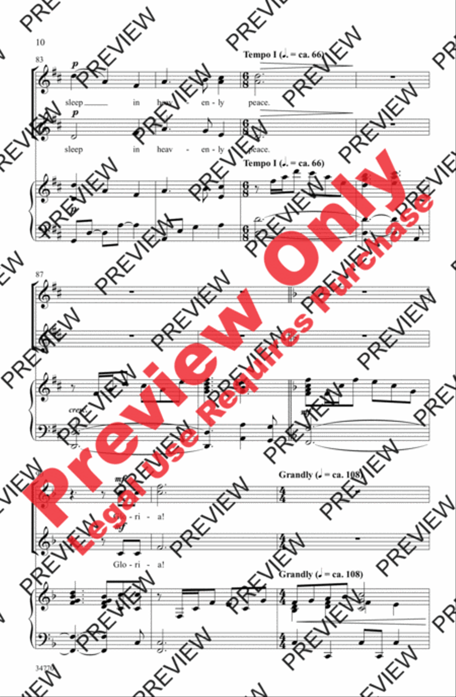 Angels' Gloria Women's Choir scores gallery preview page 10