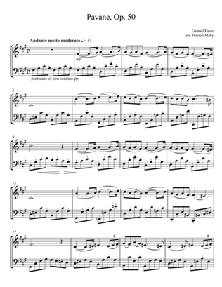 Faure Pavane for Violin & Cello Duet