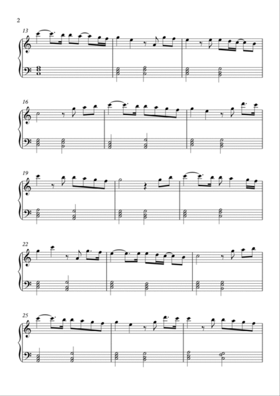 You Raise Me Up Piano Solo scores gallery preview page 2