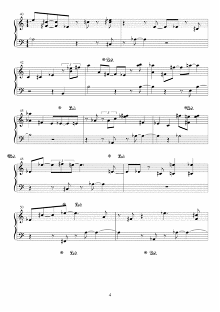 Atardecer en Deià (Sunset in Deià) Piano Solo scores gallery preview page 4