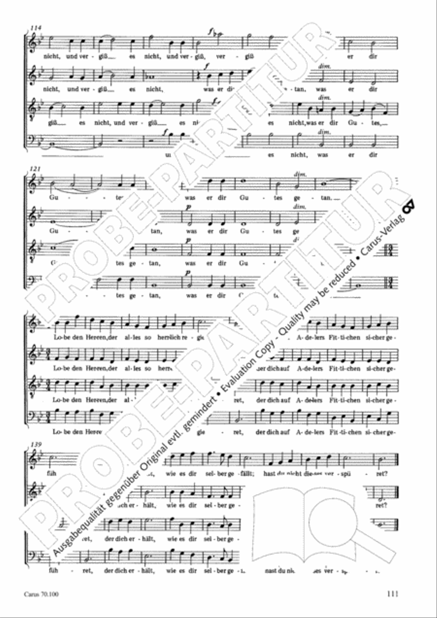 Geistliches Chorbuch der Romantik Choir scores gallery preview page 112