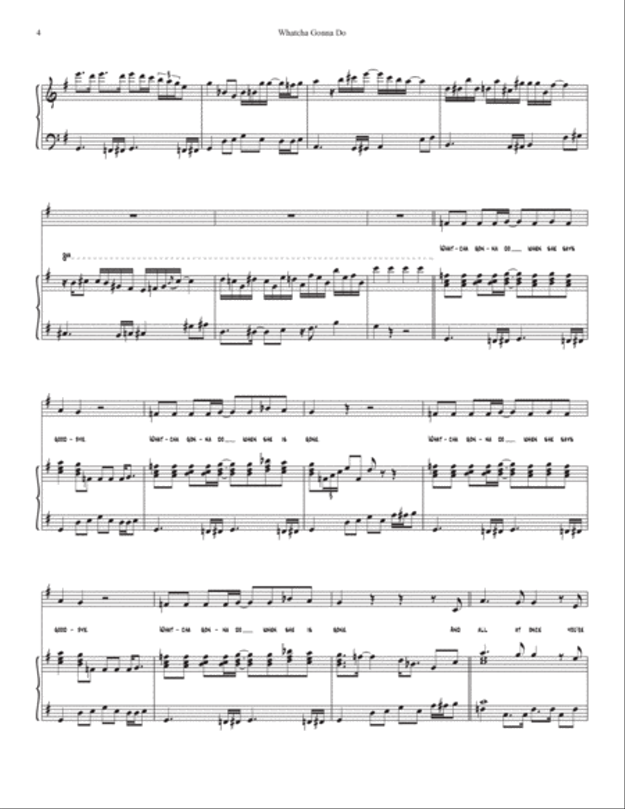 What You Gonna Do (when She Says Goodbye) Voice scores gallery preview page 4