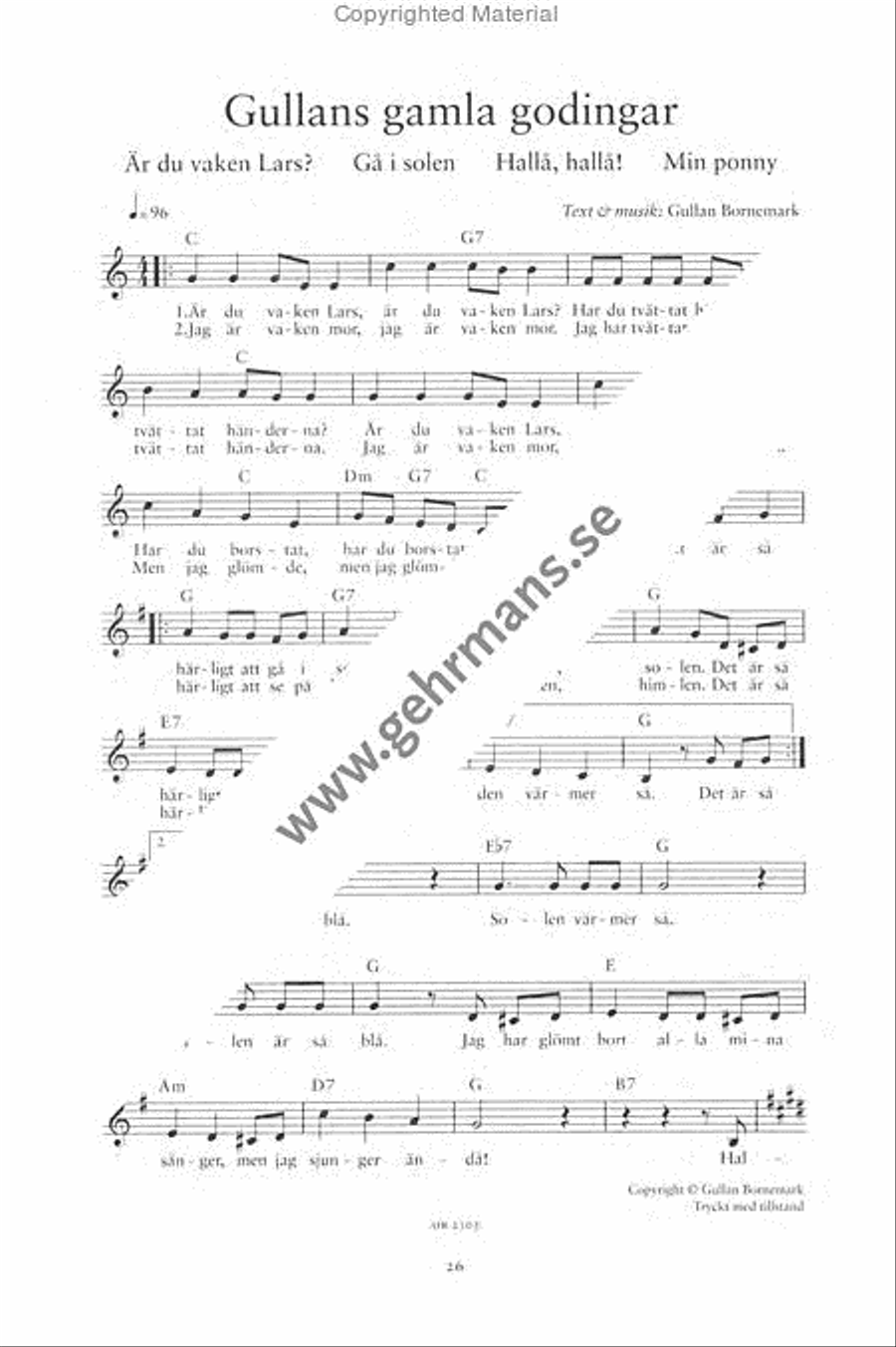 Klang i bygget Piano, Vocal, Guitar scores gallery preview page 8