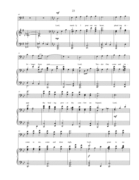 Lord, Humbly I Come To Thee Now - SATB choir with piano accompaniment from Sacred Choral Anthems image number null