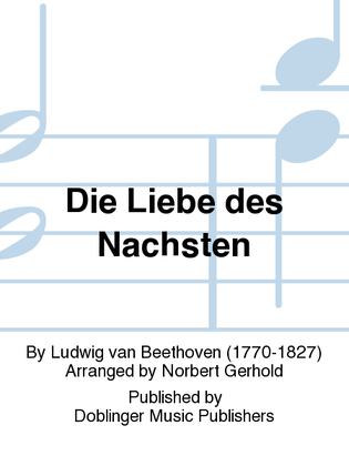 Book cover for Die Liebe des Nachsten