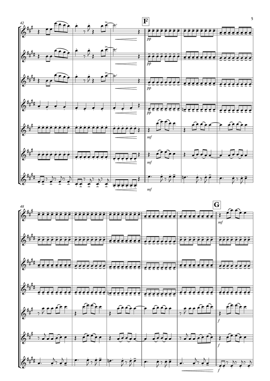 Firework Firework Woodwind Ensemble scores gallery preview page 5