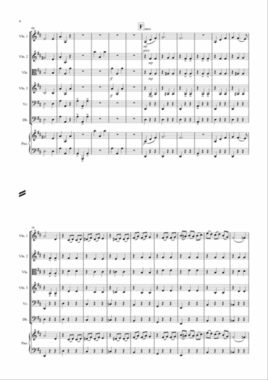 Waltz of the Flowers (Fantasia from Nutcracker) for String Orchestra String Orchestra scores gallery preview page 4