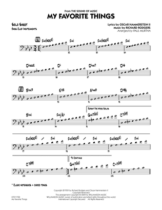 My Favorite Things - Bass Clef Solo Sheet