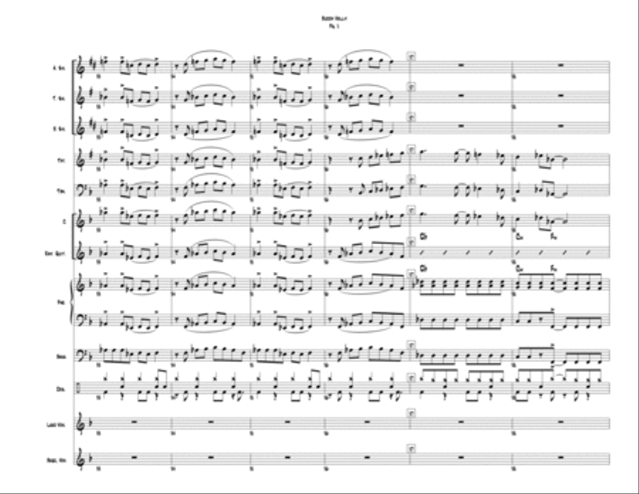 Buddy Holly Large Ensemble scores gallery preview page 5