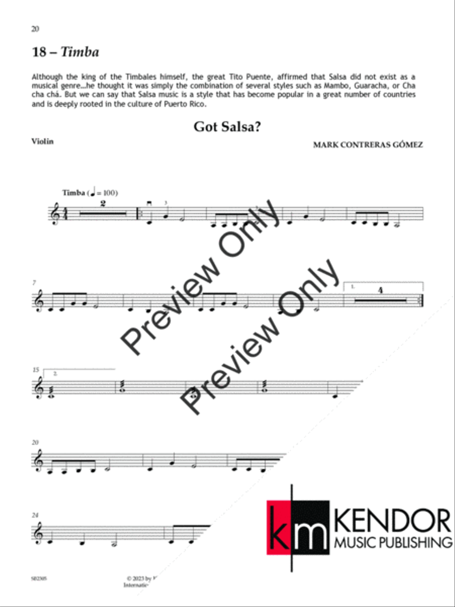 The Latin American String Collection Violin scores gallery preview page 21
