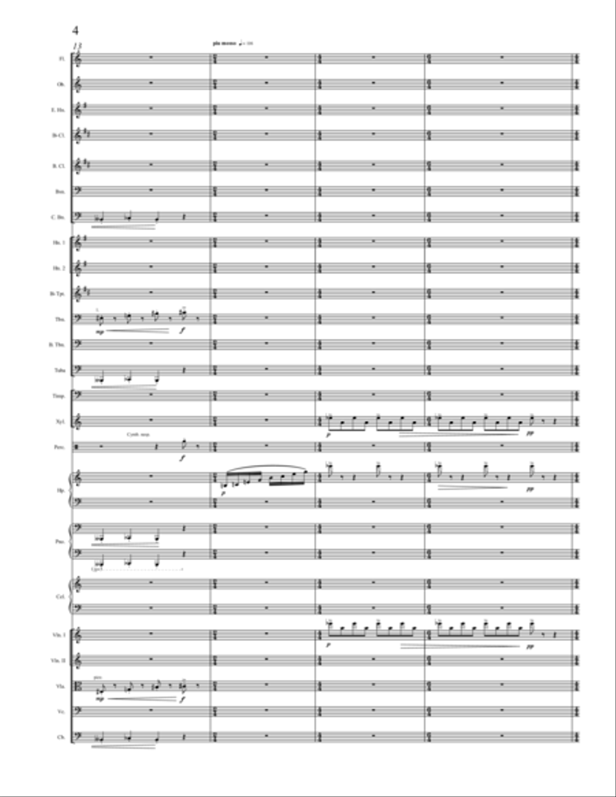 E. Satie – Heures Séculaires et Instantanées, 1914 Full Orchestra scores gallery preview page 4