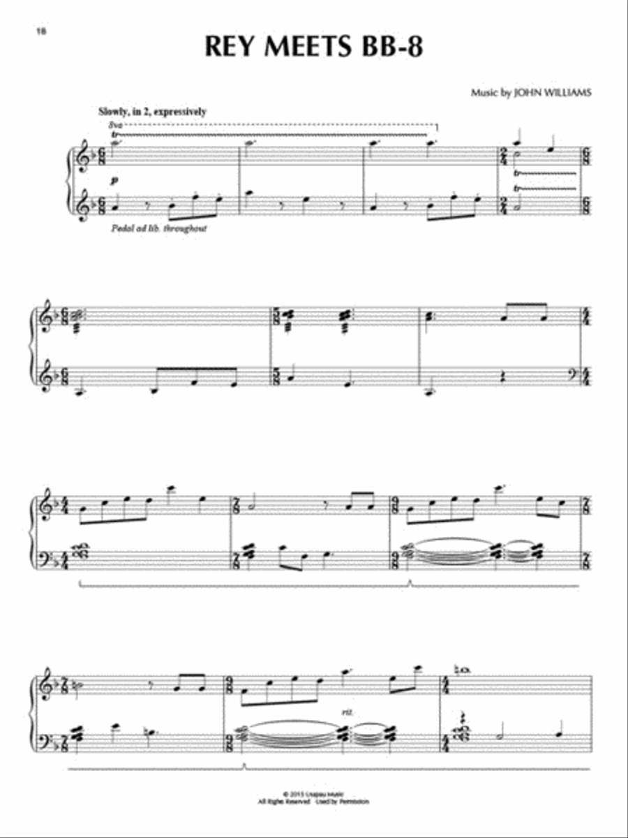 Star Wars: The Force Awakens Piano Solo scores gallery preview page 5